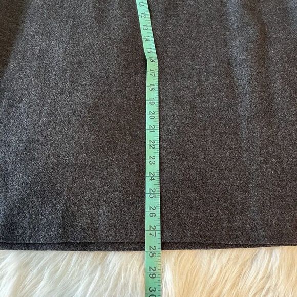 EILEEN FISHER‎ Skirt L Knitted Wool Pencil Straight Elastic Waist Gray USA VTG - Picture 4 of 4